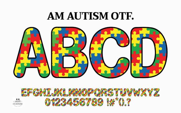 AM Autism: A Typeface of Unity and Vibrant Expression