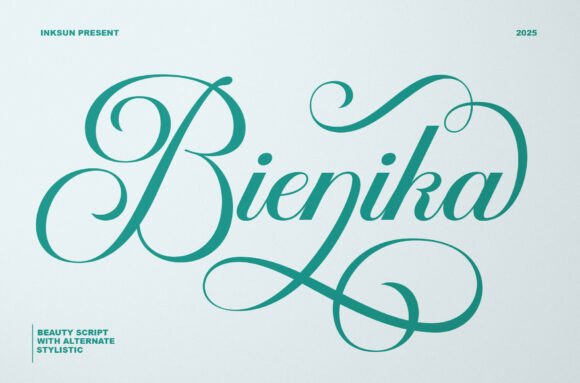 Bienika: A Creative Script Font for Modern Designers