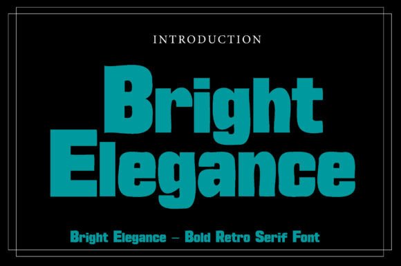 Bright Elegance: The Groovy Serif That Brings Vintage Soul to Modern Design