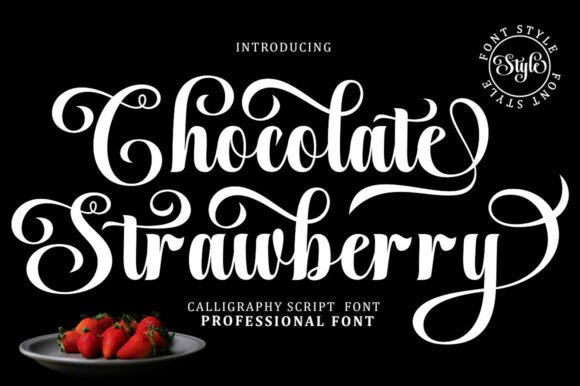 Chocolate Strawberry: An Elegant Calligraphy Script Font