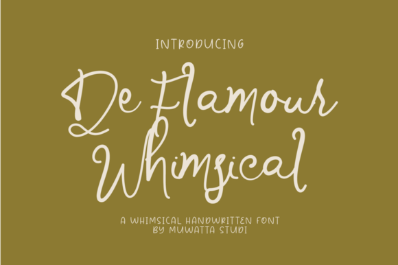 De Flamour Whimsical: A Font with a Story to Tell