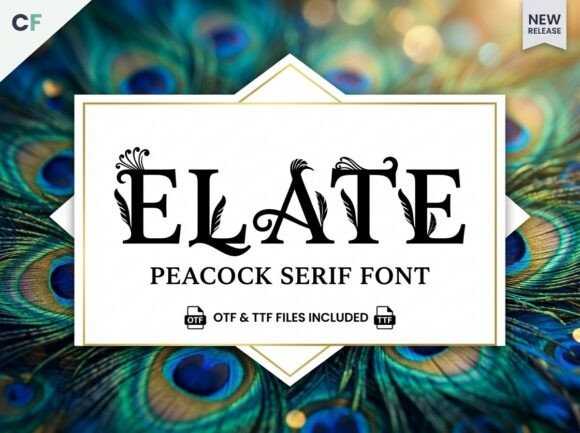 Elate: Command Royal Attention with a Feathered Serif