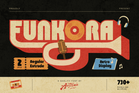 Funkora: The Retro Display Font That Brings the Groove