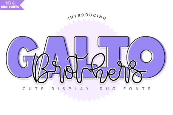 Galio Brothers Duo: A Playful Font Pairing for Modern Creators