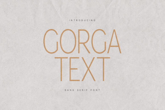 Gorga Text: The Modern Typeface for Confident, Minimal Brands