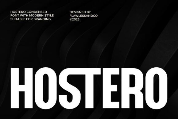 Hostero: The Modern Typeface for Bold Branding