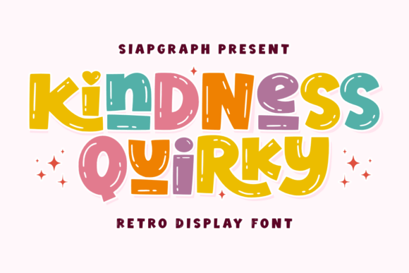 Kindness Quirky: A Playful Retro Font for Modern Designs