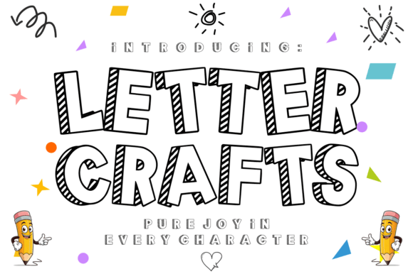 Letter Crafts: A Playful Hand-Drawn Font for Creative Projects