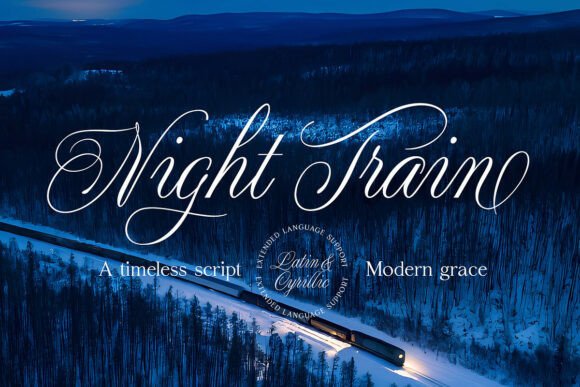Night Train: A Calligraphy Typeface for Modern Luxury