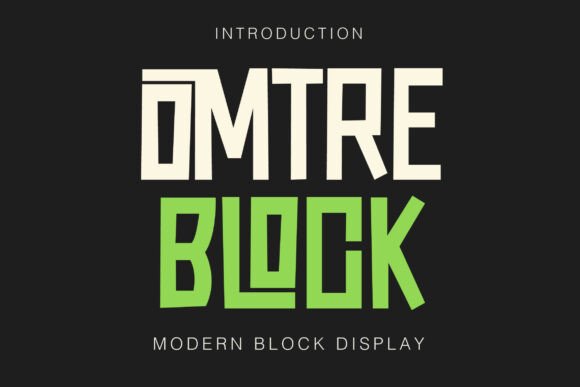 Omtre Block: A Modern Serif for Bold Visual Statements