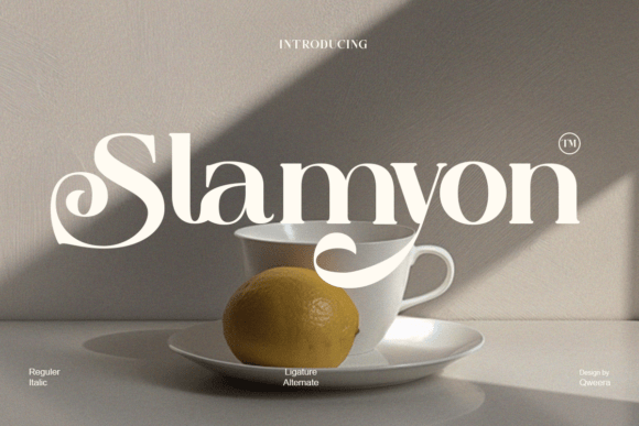 Slamyon: A Typeface for Modern Luxury and Editorial Style