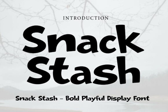 Snack Stash: A Display Font That Pops with Personality