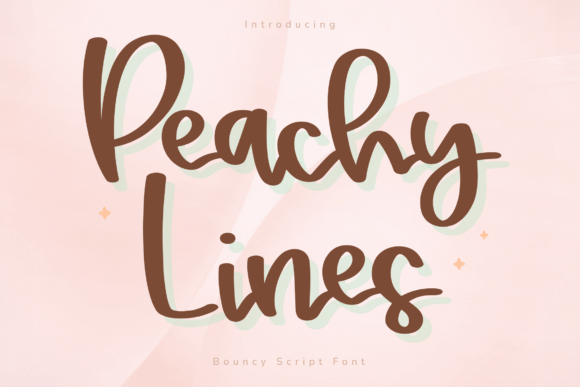 The Warm Handwritten Style of Peachy Lines